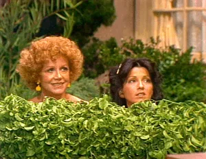Three's Company Episode: Good Old Reliable Janet (in the bushes with Mrs. Roper)